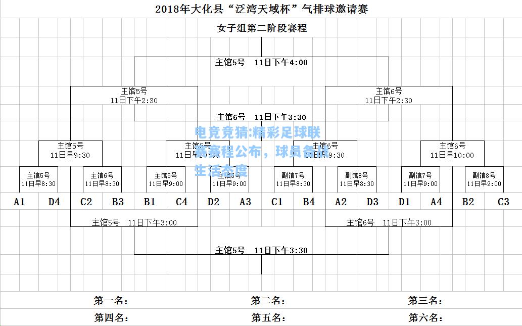 电竞竞猜:精彩足球联赛赛程公布，球员备战生活态度